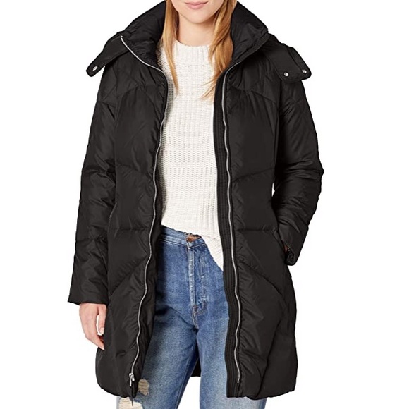 cole haan down trucker jacket